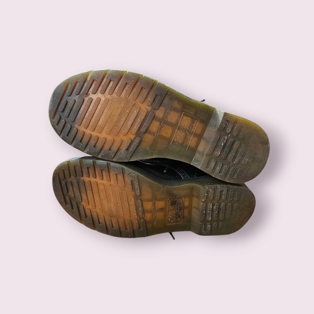 DR MARTENS Patent Leather Black Combat Boots - Picture 5 of 6